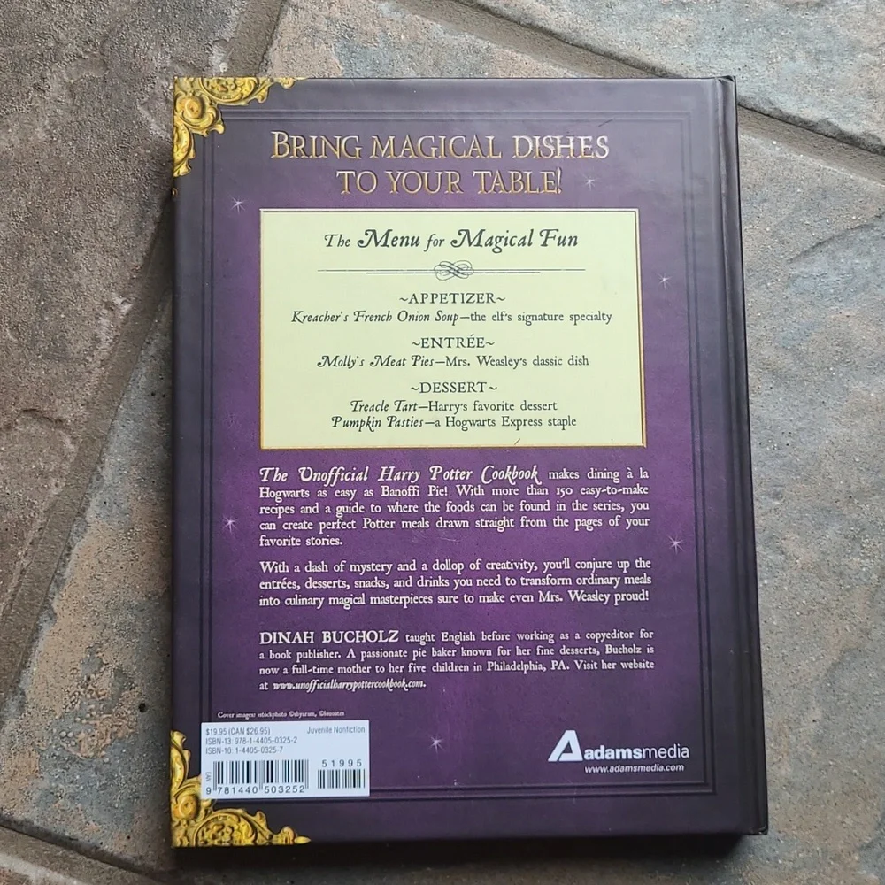 The Unofficial Harry Potter Cookbook Hardcover by Dinah Bucholz